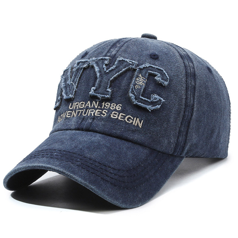 Embroidery Nyc - Регулируемая женская черная бейсболка — дышащая,