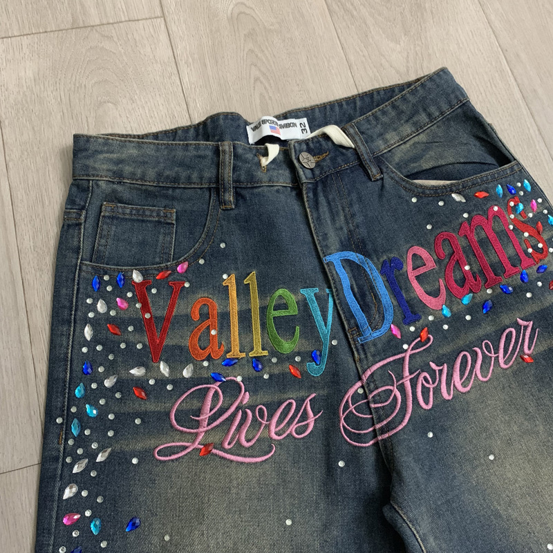 Embroidery Jeans Sakura - Новейшие джинсовые шорты VALLEY 2026 года