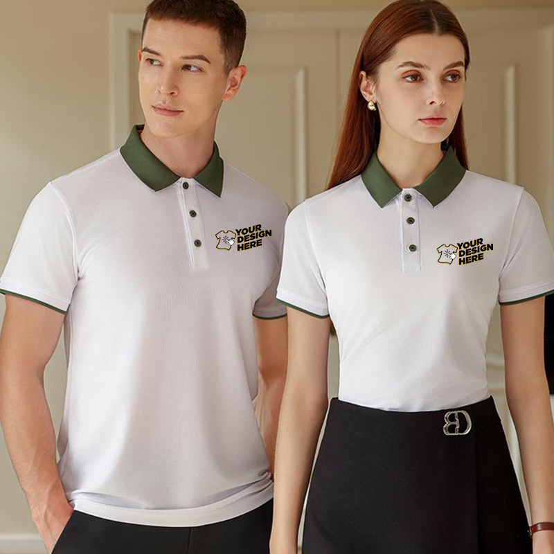 Embroidery Uniform - Рубашка поло с цветными блоками —