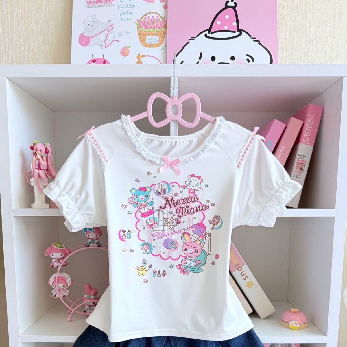 Японские милые комплекты юбок, – обзор и цена Embroidery Tshirt