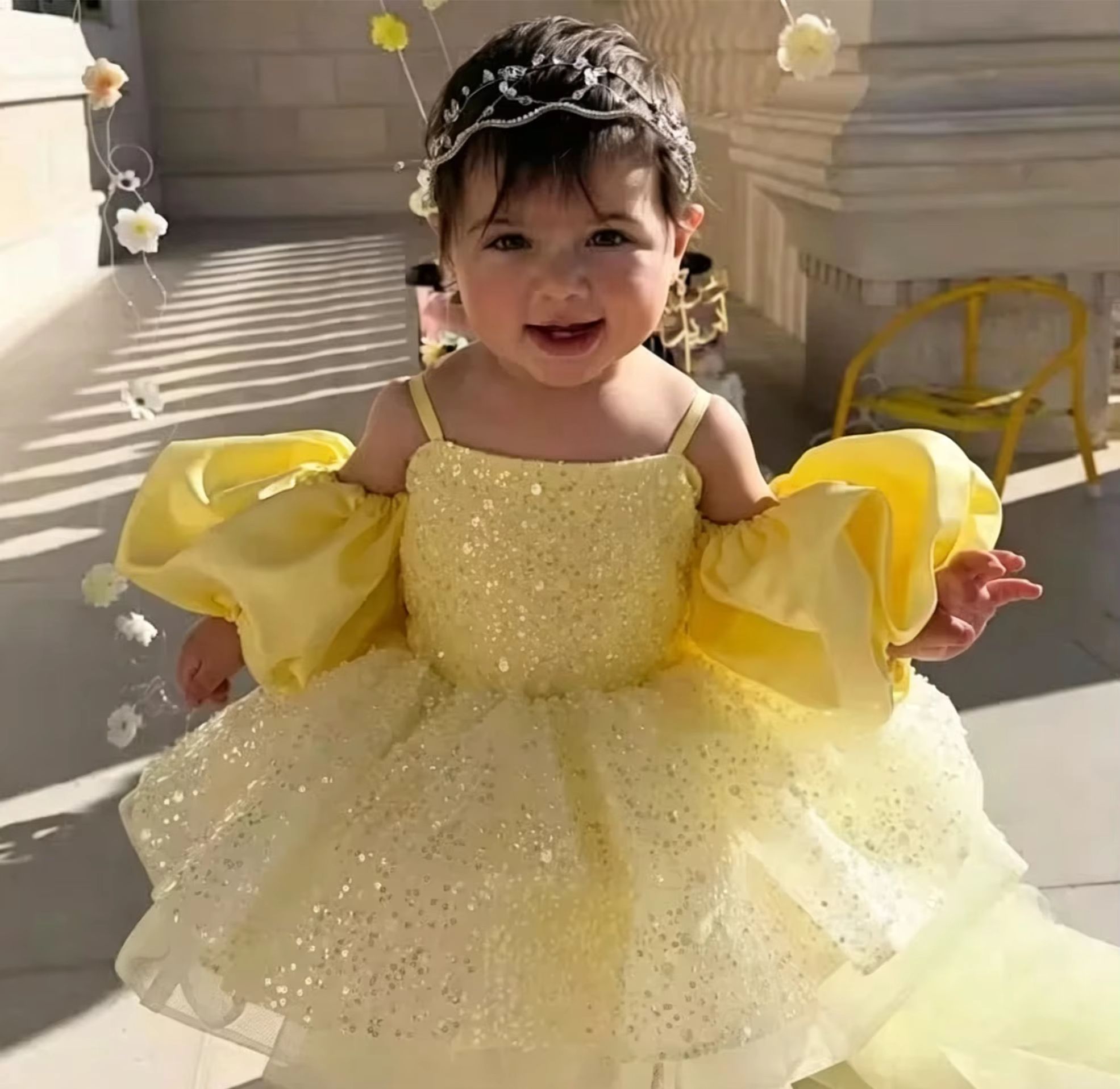 Милые желтые платья с цветочны – обзор и цена Embroidery Yellow Flower