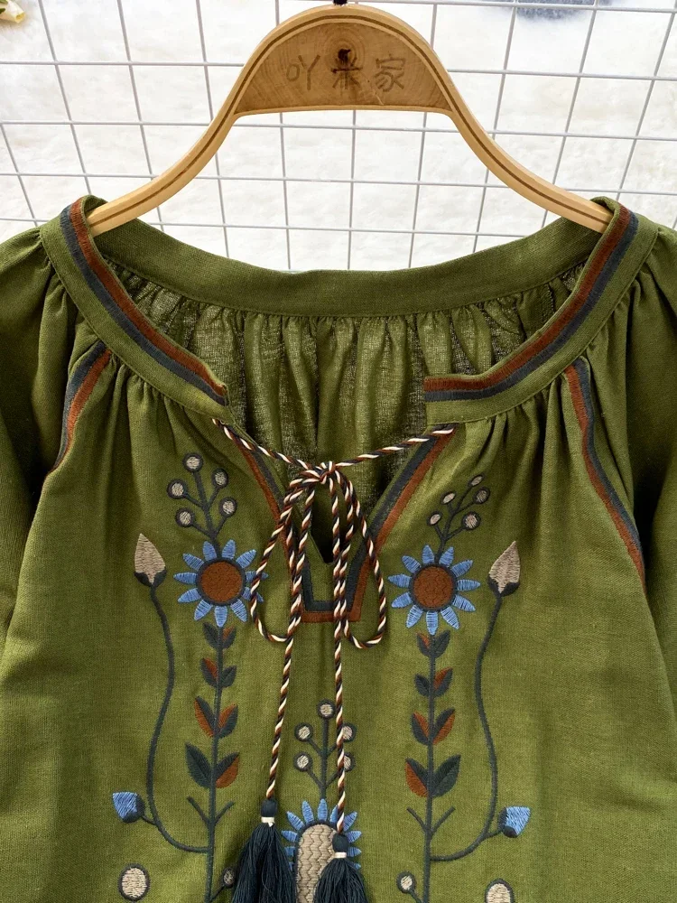 Женская весенняя блузка в этни – обзор и цена Embroidery Uniform