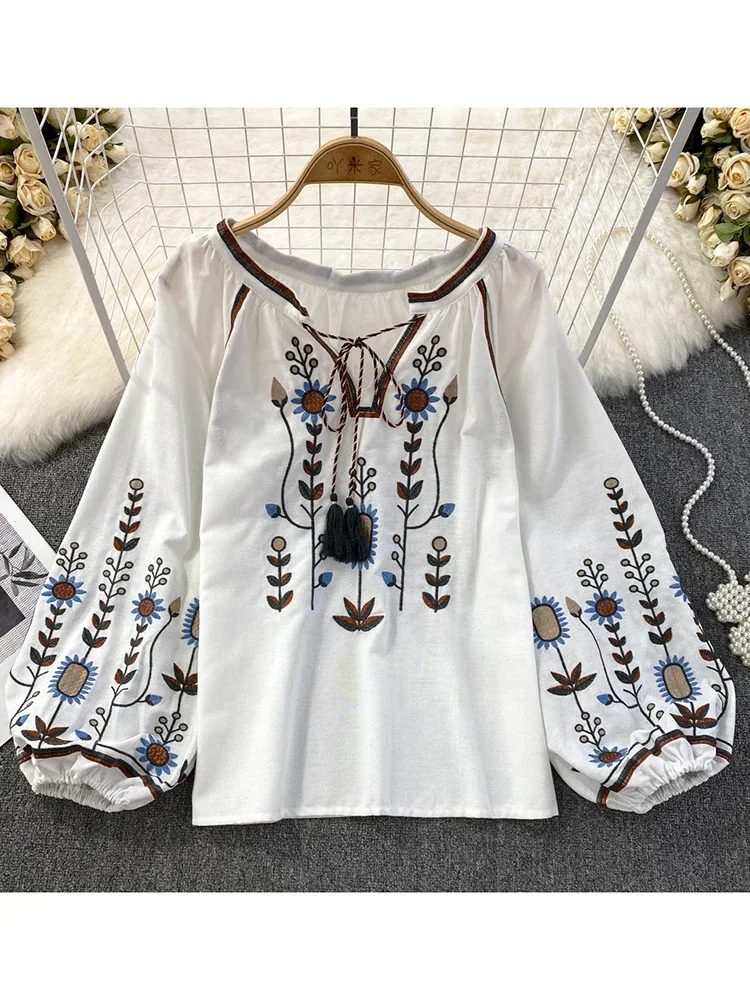 Женская весенняя блузка в этни – обзор и цена Embroidery Uniform