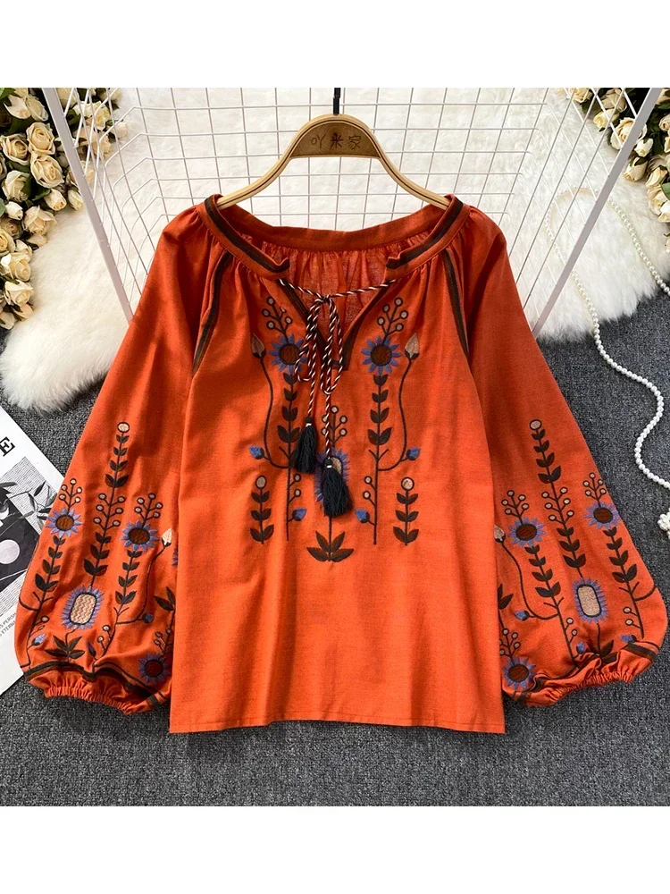 Женская весенняя блузка в этни – обзор и цена Embroidery Uniform