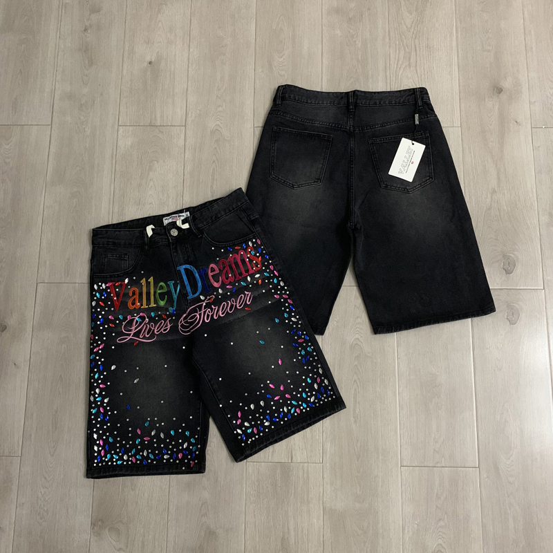 Новейшие джинсовые шорты VALLE – обзор и цена Embroidery Jeans Sakura