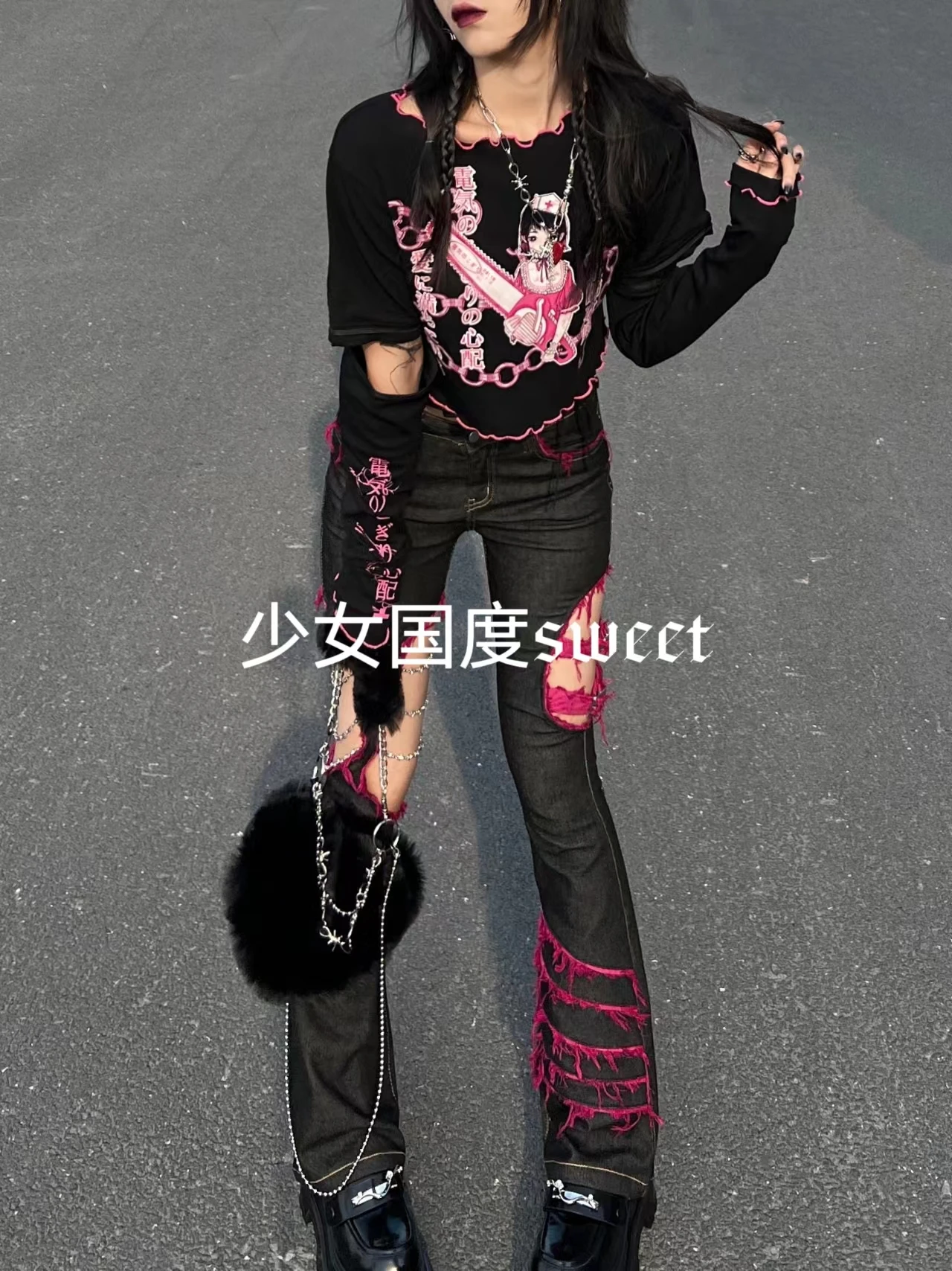 Японские черные джинсы в стиле – обзор и цена Embroidery Jeans Sakura