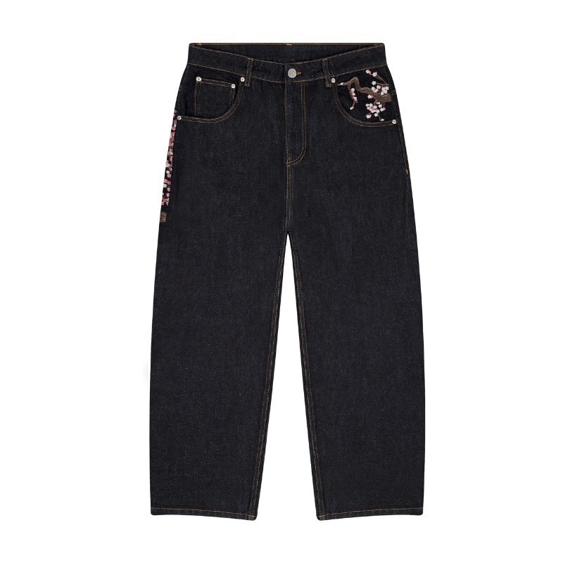 Джинсы Y2K в винтажном стиле с – обзор и цена Embroidery Jeans Sakura