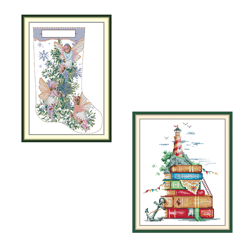 Набор для вышивания крестиком  – обзор и цена Embroidery Xmas Stocking