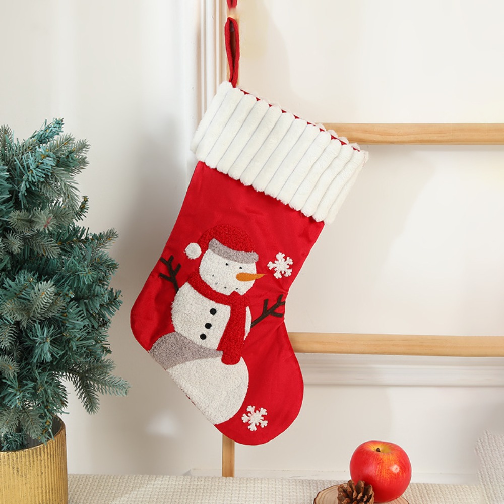 Подвесной вышитый рождественск – обзор и цена Embroidery Xmas Stocking