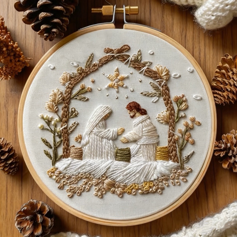 Набор для рождественской вышив – обзор и цена Embroidery Jesus