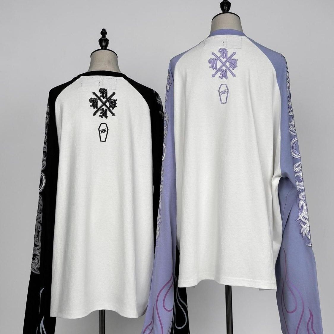 Футболка с длинными объемными  – обзор и цена Embroidery Tshirt