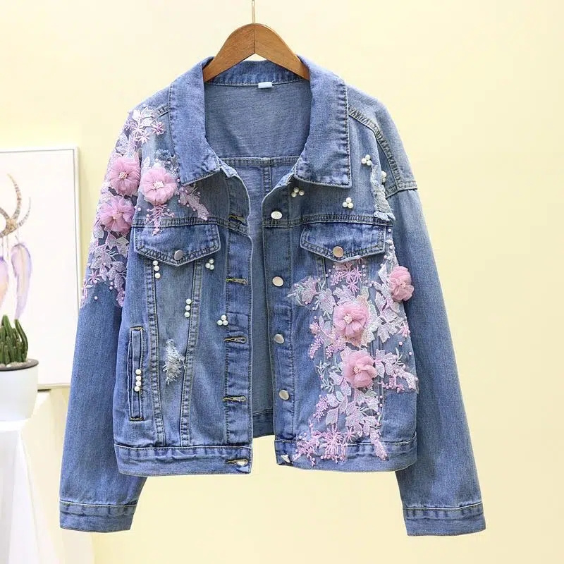Новинка 2022, джинсовая коротк – обзор и цена Embroidery Jeans Sakura
