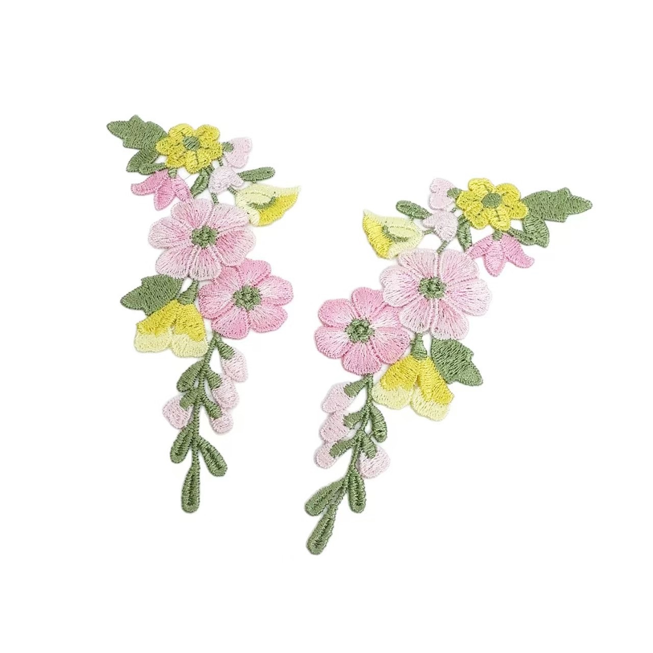 10 шт./лот 5,5*13 см розовый ж – обзор и цена Embroidery Yellow Flower