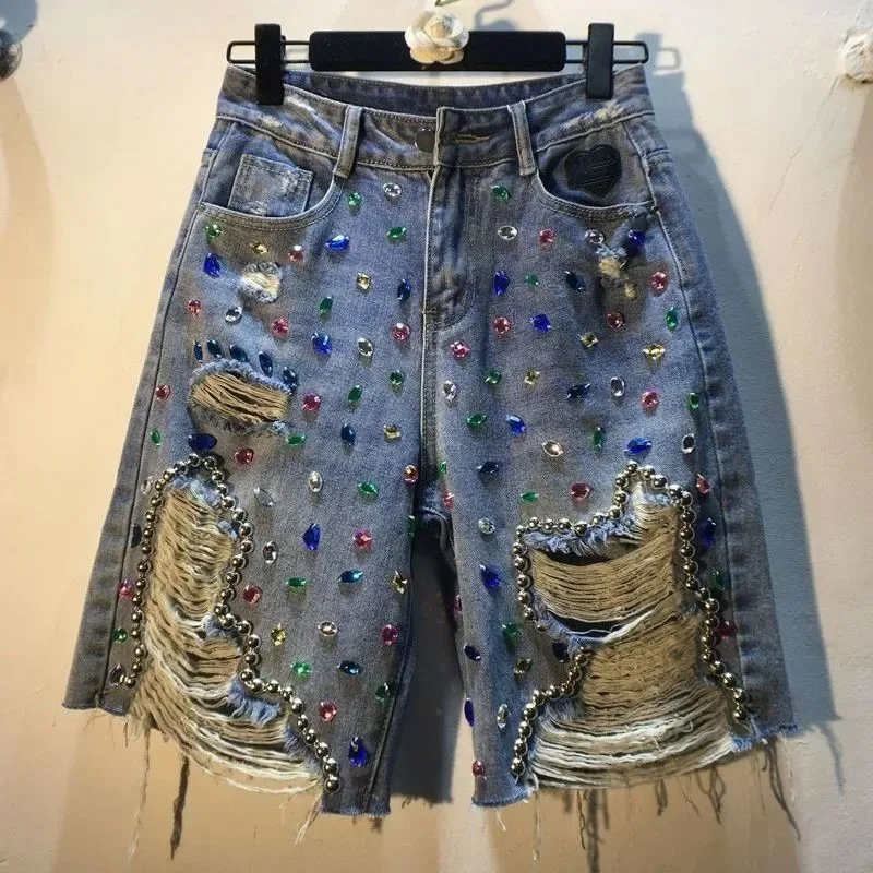 Лето 2021, короткие брюки, джи – обзор и цена Embroidery Jeans Sakura