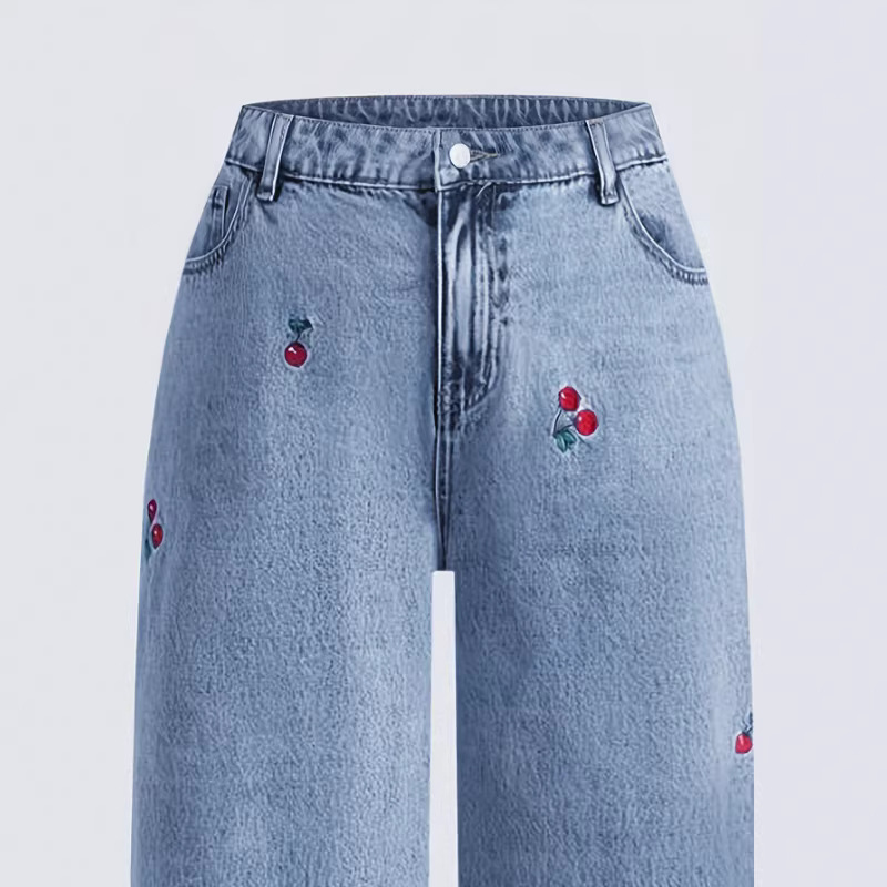 Женские джинсы из денима с эфф – обзор и цена Embroidery Jeans Sakura
