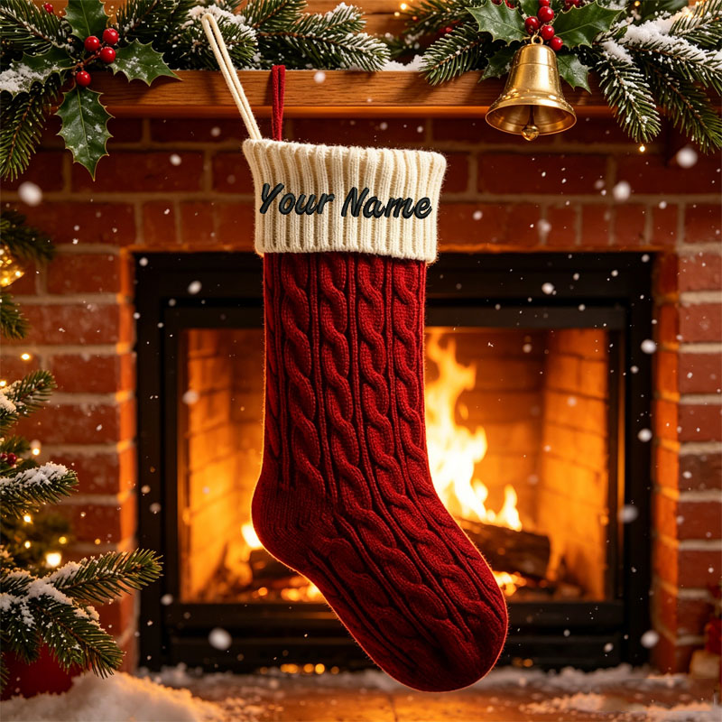Рождественские носки с вышивко – обзор и цена Embroidery Xmas Stocking