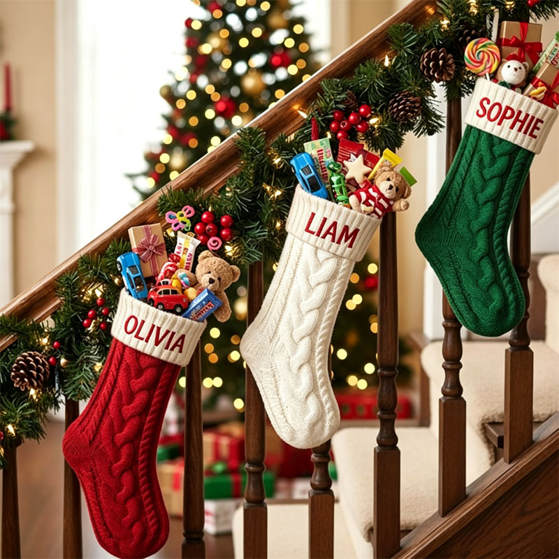 Рождественские носки с вышивко – обзор и цена Embroidery Xmas Stocking