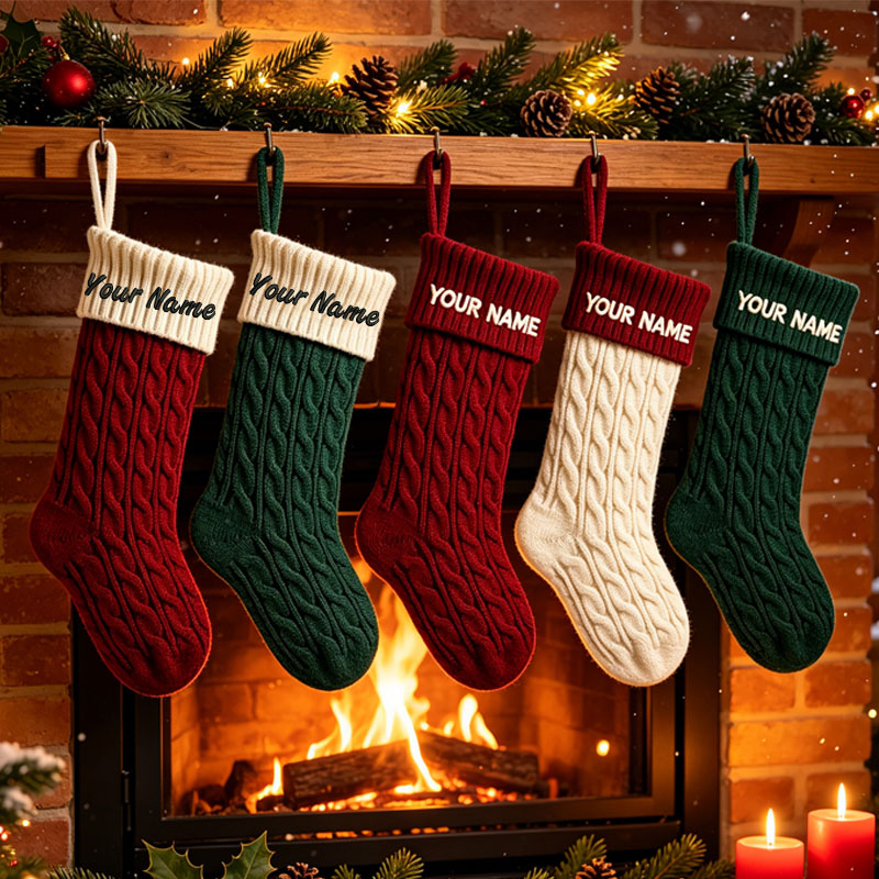 Рождественские носки с вышивко – обзор и цена Embroidery Xmas Stocking